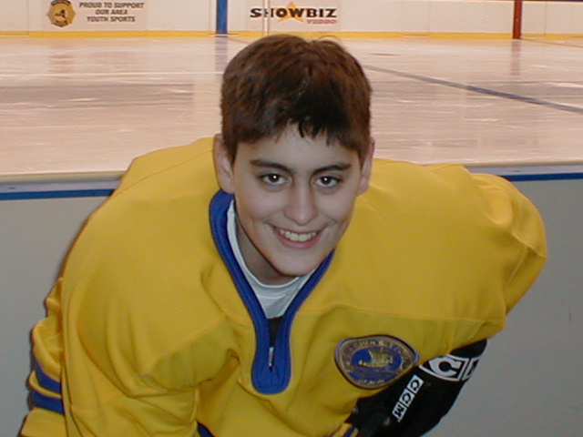 Anthony in Swedish National Team jersey during 2002 Winter Olympics